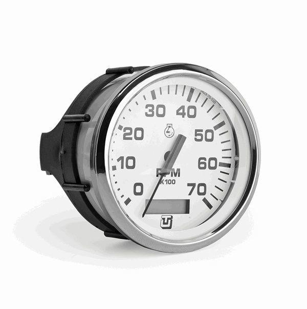 Ultraflex Takometre White SS Ø 85 mm