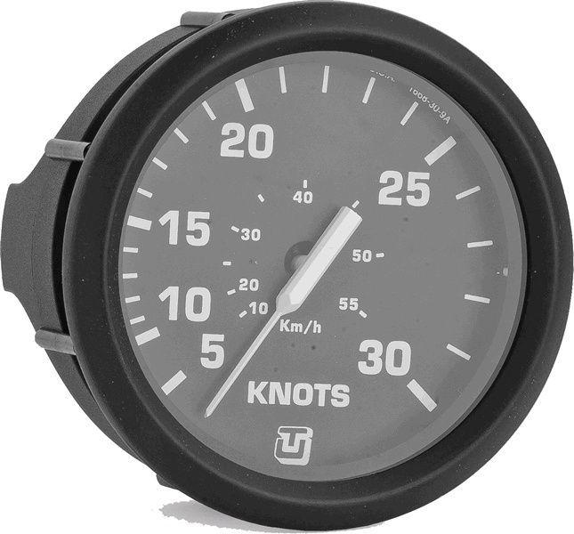 Ultraflex Hız Göstergesi 30 Knot Ø 85 mm – Siyah