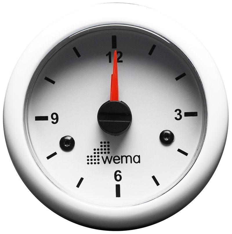 WEMA Marin Analog Zaman Saati, Beyaz-Beyaz