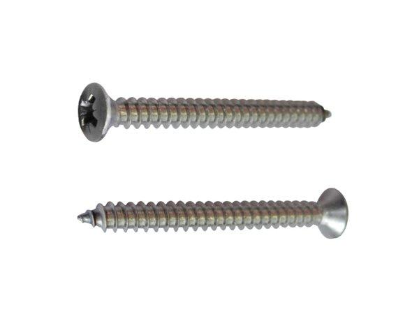 Fastenting 8mm Ahşap vidası, Krom