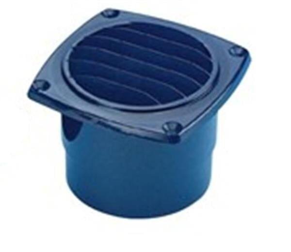 Plastik Tekne Karavan Havalandırma 102 mm Siyah