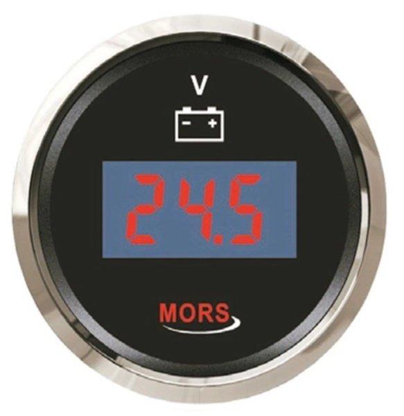 MORS Dijital Voltmetre Siyah