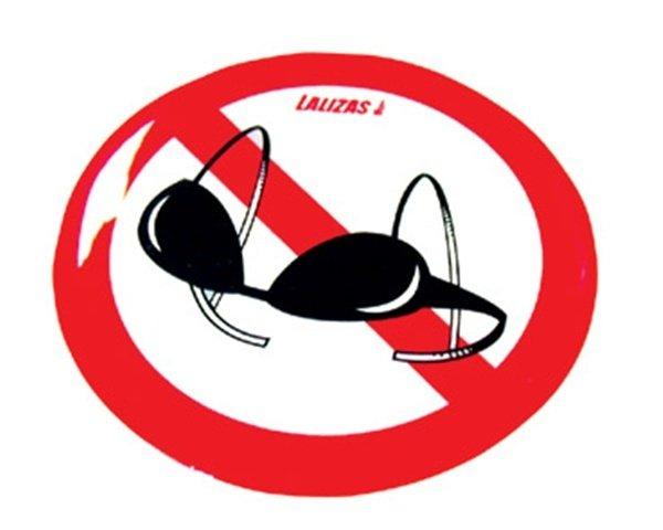 Silikon sticker Çıkartma Üstsüz Girilmez
