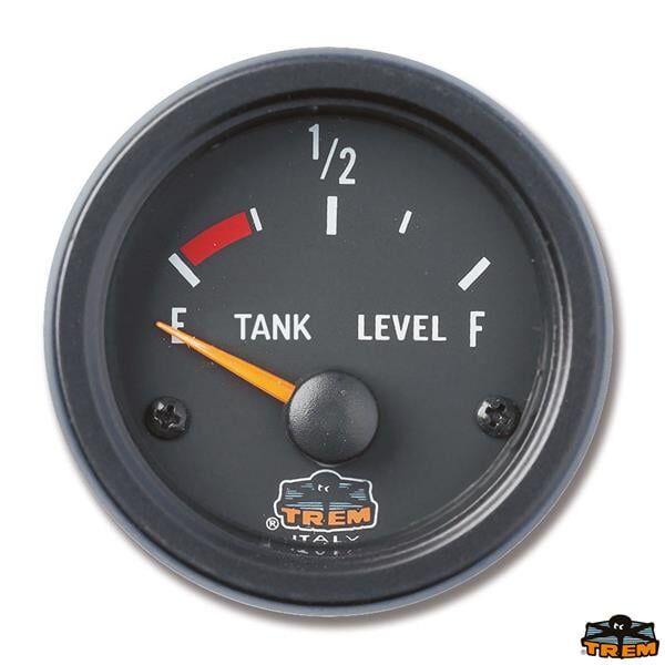 TREM Yakıt Seviye Göstergesi (12 V, 10–180 Ω, Siyah Kadran)
