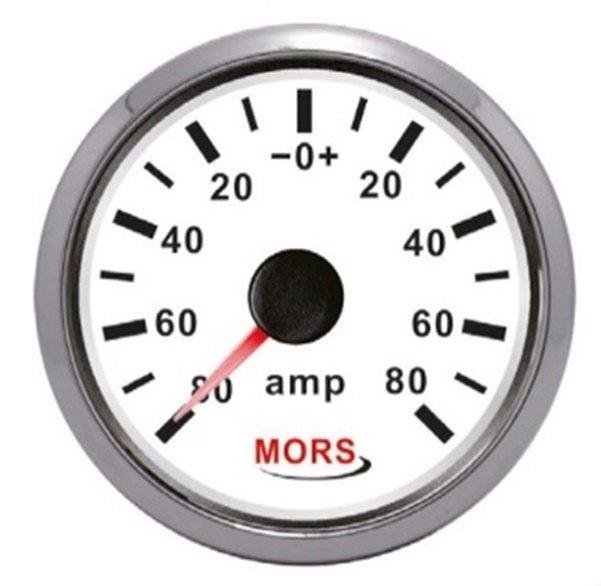 MORS Ampermetre 80A 12-24 V Siyah