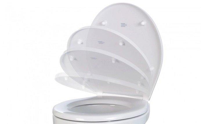 Jabsco Sessiz kapanan DELUXE FLUSH elektrikli wc için kapak