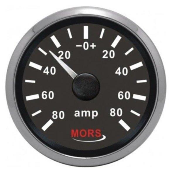 MORS 80A Ampermetre 12-24 V Siyah